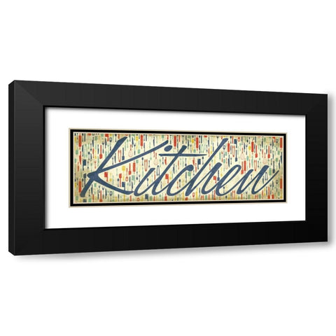 Kitchen Black Modern Wood Framed Art Print with Double Matting by Grey, Jace