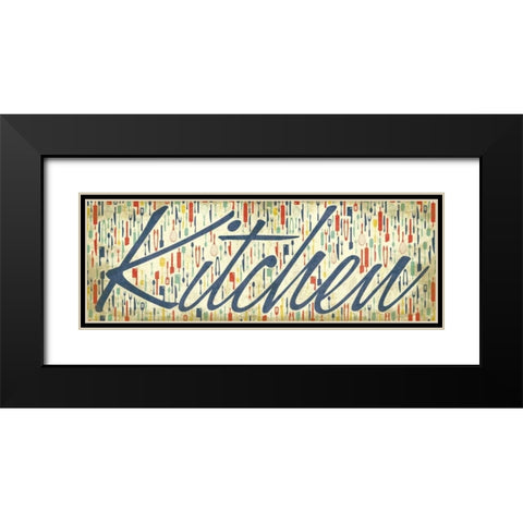 Kitchen Black Modern Wood Framed Art Print with Double Matting by Grey, Jace