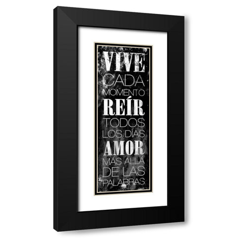 VIVE Black Modern Wood Framed Art Print with Double Matting by Grey, Jace