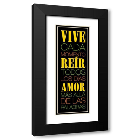 Vive Black Modern Wood Framed Art Print with Double Matting by Grey, Jace