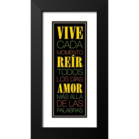 Vive Black Modern Wood Framed Art Print with Double Matting by Grey, Jace