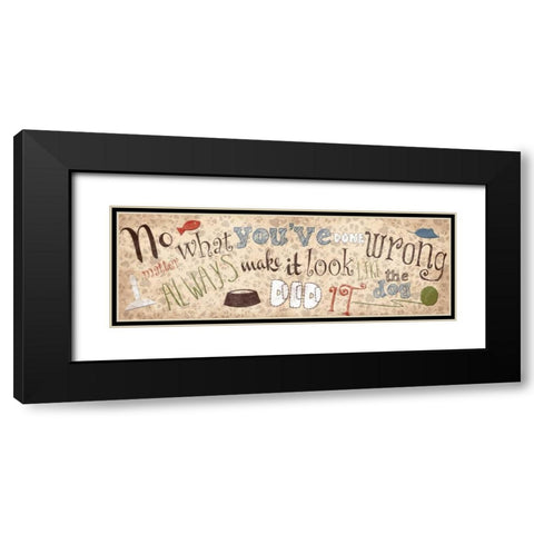 Cat Black Modern Wood Framed Art Print with Double Matting by Grey, Jace