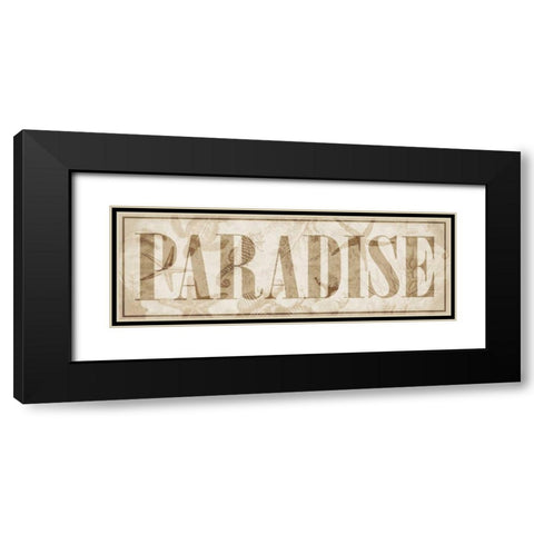 Paradise Black Modern Wood Framed Art Print with Double Matting by Grey, Jace