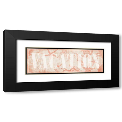 Vacation Black Modern Wood Framed Art Print with Double Matting by Grey, Jace