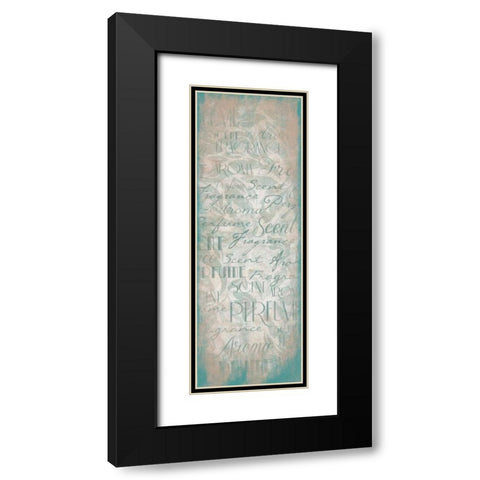 Typography 2 Black Modern Wood Framed Art Print with Double Matting by Grey, Jace