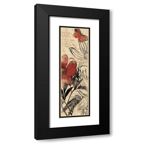 Paris Black Modern Wood Framed Art Print with Double Matting by Grey, Jace