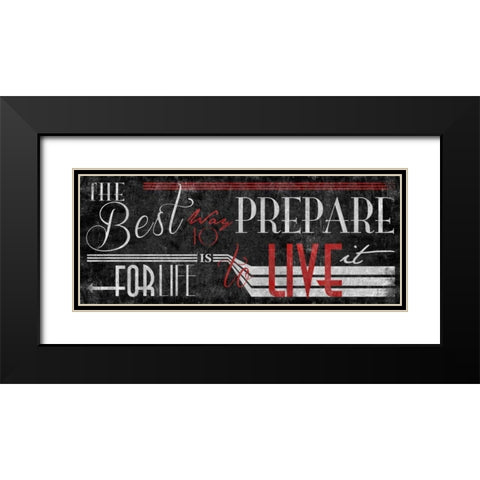 Type Black Black Modern Wood Framed Art Print with Double Matting by Grey, Jace