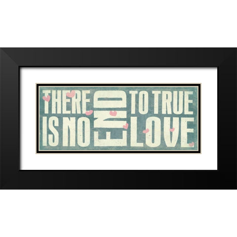 True Love 2 Black Modern Wood Framed Art Print with Double Matting by Grey, Jace