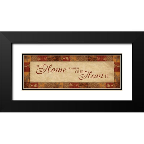 Home Black Modern Wood Framed Art Print with Double Matting by Grey, Jace