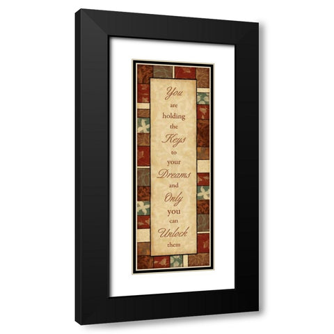 Keys Black Modern Wood Framed Art Print with Double Matting by Grey, Jace
