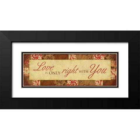 Right Black Modern Wood Framed Art Print with Double Matting by Grey, Jace