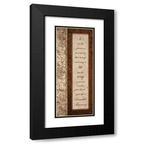 Meaning Black Modern Wood Framed Art Print with Double Matting by Grey, Jace