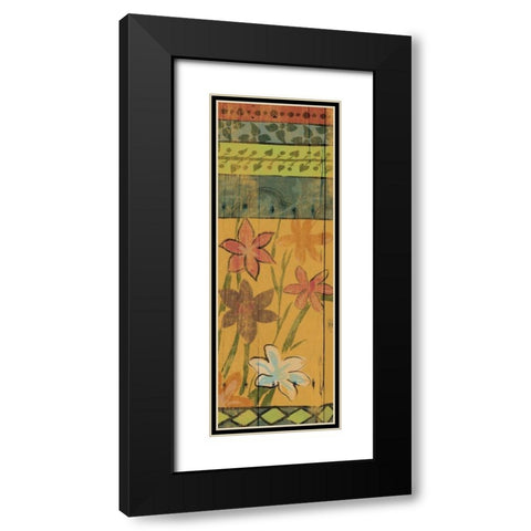 Spanish florals 2 Black Modern Wood Framed Art Print with Double Matting by Grey, Jace