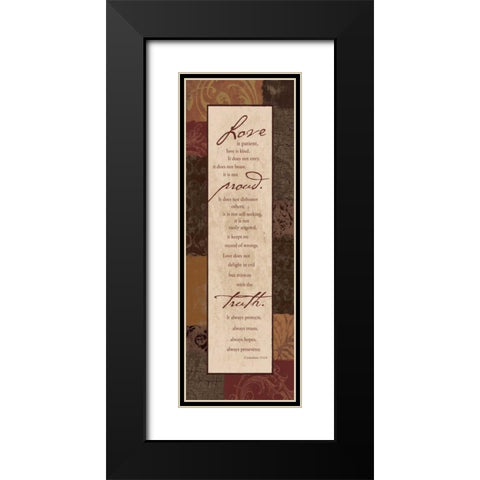 Corinthians Spice Black Modern Wood Framed Art Print with Double Matting by Grey, Jace