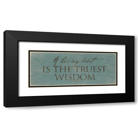 Loving Heart Black Modern Wood Framed Art Print with Double Matting by Grey, Jace