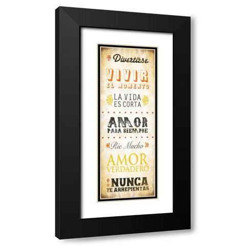 Amor Black Modern Wood Framed Art Print with Double Matting by Grey, Jace