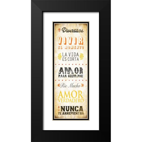 Amor Black Modern Wood Framed Art Print with Double Matting by Grey, Jace