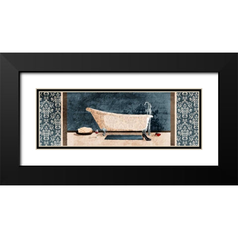 Enjoying Bath Black Modern Wood Framed Art Print with Double Matting by Grey, Jace
