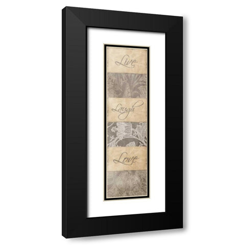 Love Black Modern Wood Framed Art Print with Double Matting by Grey, Jace