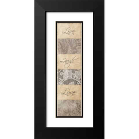 Love Black Modern Wood Framed Art Print with Double Matting by Grey, Jace