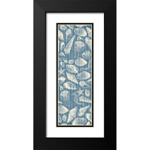 Blue Sea Black Modern Wood Framed Art Print with Double Matting by Grey, Jace