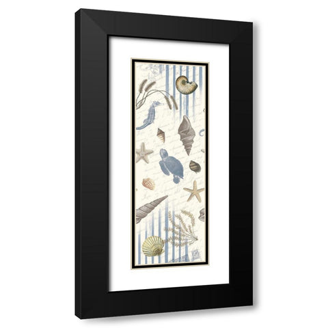 Coastal Mix Black Modern Wood Framed Art Print with Double Matting by Grey, Jace