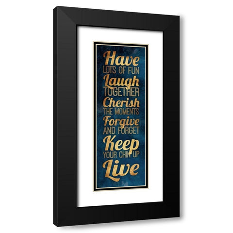 Have Lots Of Fun Gold Black Modern Wood Framed Art Print with Double Matting by Grey, Jace
