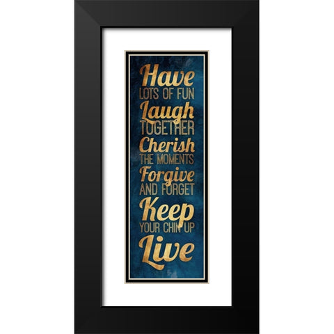 Have Lots Of Fun Gold Black Modern Wood Framed Art Print with Double Matting by Grey, Jace