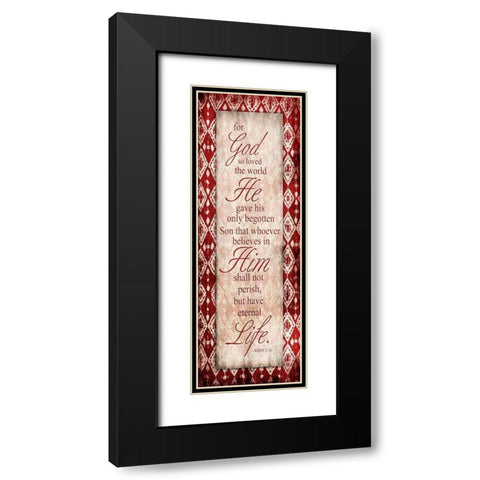 Eternal Life Black Modern Wood Framed Art Print with Double Matting by Grey, Jace