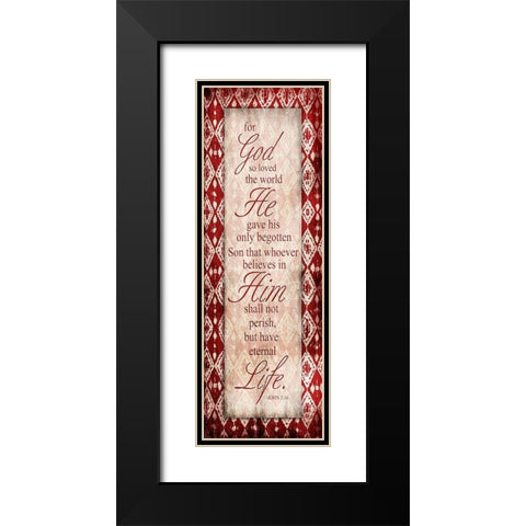 Eternal Life Black Modern Wood Framed Art Print with Double Matting by Grey, Jace