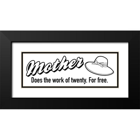 Mother Free Black Modern Wood Framed Art Print with Double Matting by Grey, Jace