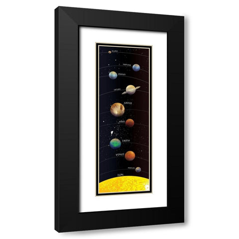 Planets Almost In Alignment 2 Black Modern Wood Framed Art Print with Double Matting by Grey, Jace