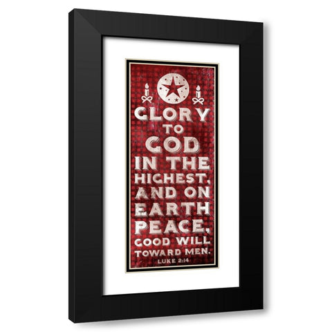 Checked Glory Black Modern Wood Framed Art Print with Double Matting by Grey, Jace