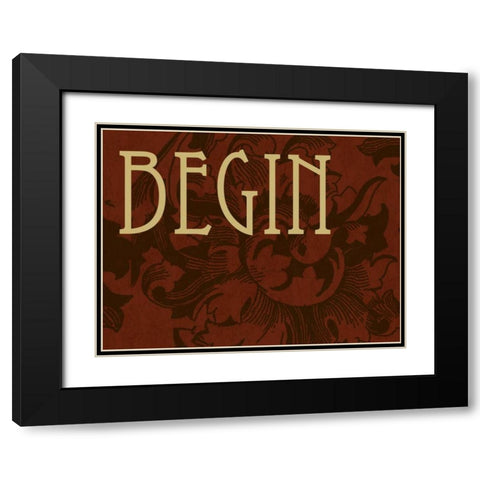 The Best Way F Black Modern Wood Framed Art Print with Double Matting by Grey, Jace