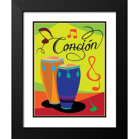 Concion Black Modern Wood Framed Art Print with Double Matting by Grey, Jace