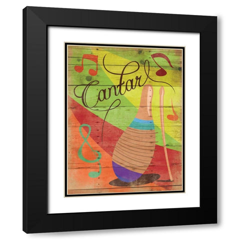 Contar II Black Modern Wood Framed Art Print with Double Matting by Grey, Jace