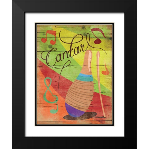 Contar II Black Modern Wood Framed Art Print with Double Matting by Grey, Jace