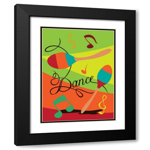 Dance I Black Modern Wood Framed Art Print with Double Matting by Grey, Jace