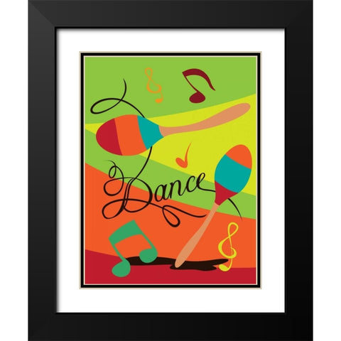 Dance I Black Modern Wood Framed Art Print with Double Matting by Grey, Jace
