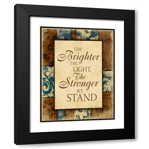 Brighter II Black Modern Wood Framed Art Print with Double Matting by Grey, Jace