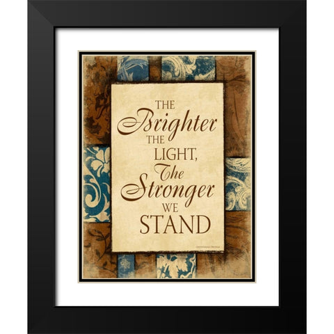 Brighter II Black Modern Wood Framed Art Print with Double Matting by Grey, Jace