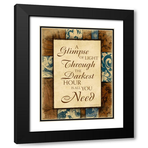 Darkest II Black Modern Wood Framed Art Print with Double Matting by Grey, Jace