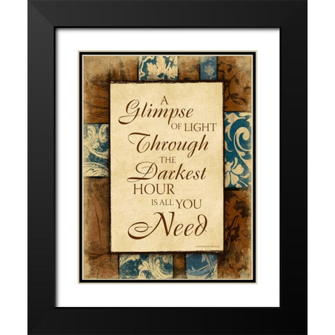 Darkest II Black Modern Wood Framed Art Print with Double Matting by Grey, Jace