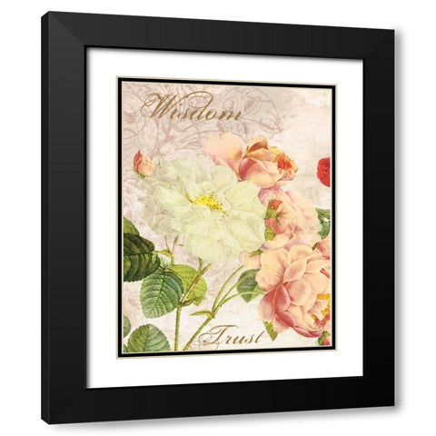 Wisdom Trust Black Modern Wood Framed Art Print with Double Matting by Grey, Jace