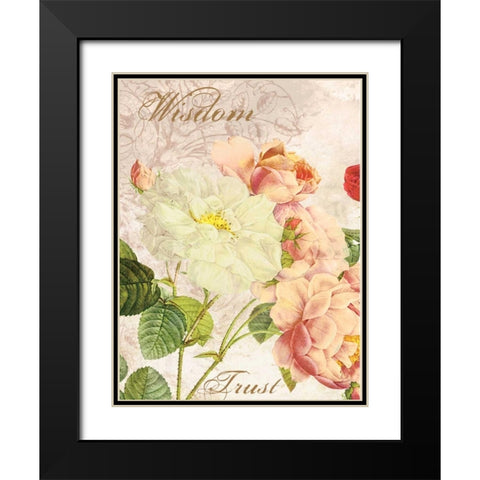 Wisdom Trust Black Modern Wood Framed Art Print with Double Matting by Grey, Jace