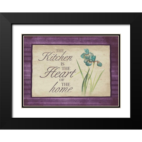 Kitchen Heart of The Home 2 Black Modern Wood Framed Art Print with Double Matting by Grey, Jace
