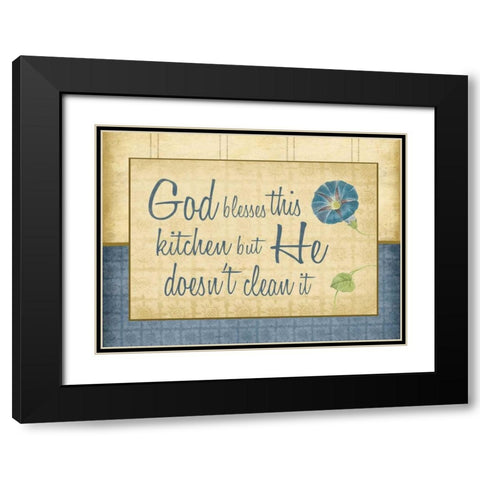 Kitchen gods 2 Black Modern Wood Framed Art Print with Double Matting by Grey, Jace