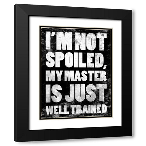 Well Trained 2 Black Modern Wood Framed Art Print with Double Matting by Grey, Jace
