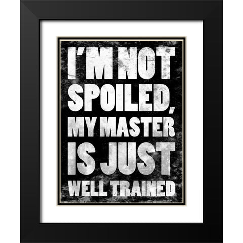 Well Trained 2 Black Modern Wood Framed Art Print with Double Matting by Grey, Jace