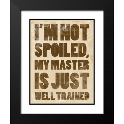Well Trained Black Modern Wood Framed Art Print with Double Matting by Grey, Jace
